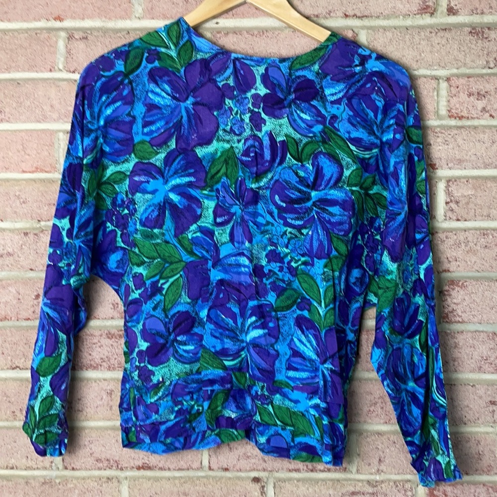 Vintage Monsoon long sleeve floral top - Picture 3 of 5